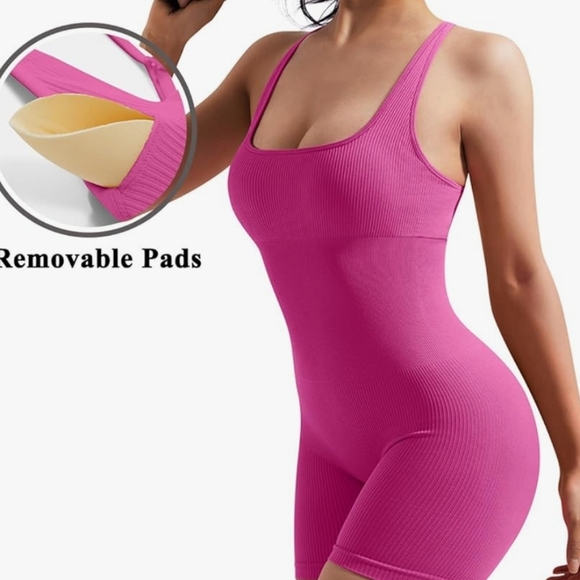 OMKAGI NWT Strappy Backless One Piece Bodycon Romper in Black Size Small - Picture 2 of 14